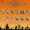 Q-Version Halloween Tree Decoration - 12 Pcs Acrylic Pendant, Large Scary Movie Characters, Funny Cartoon Ornament